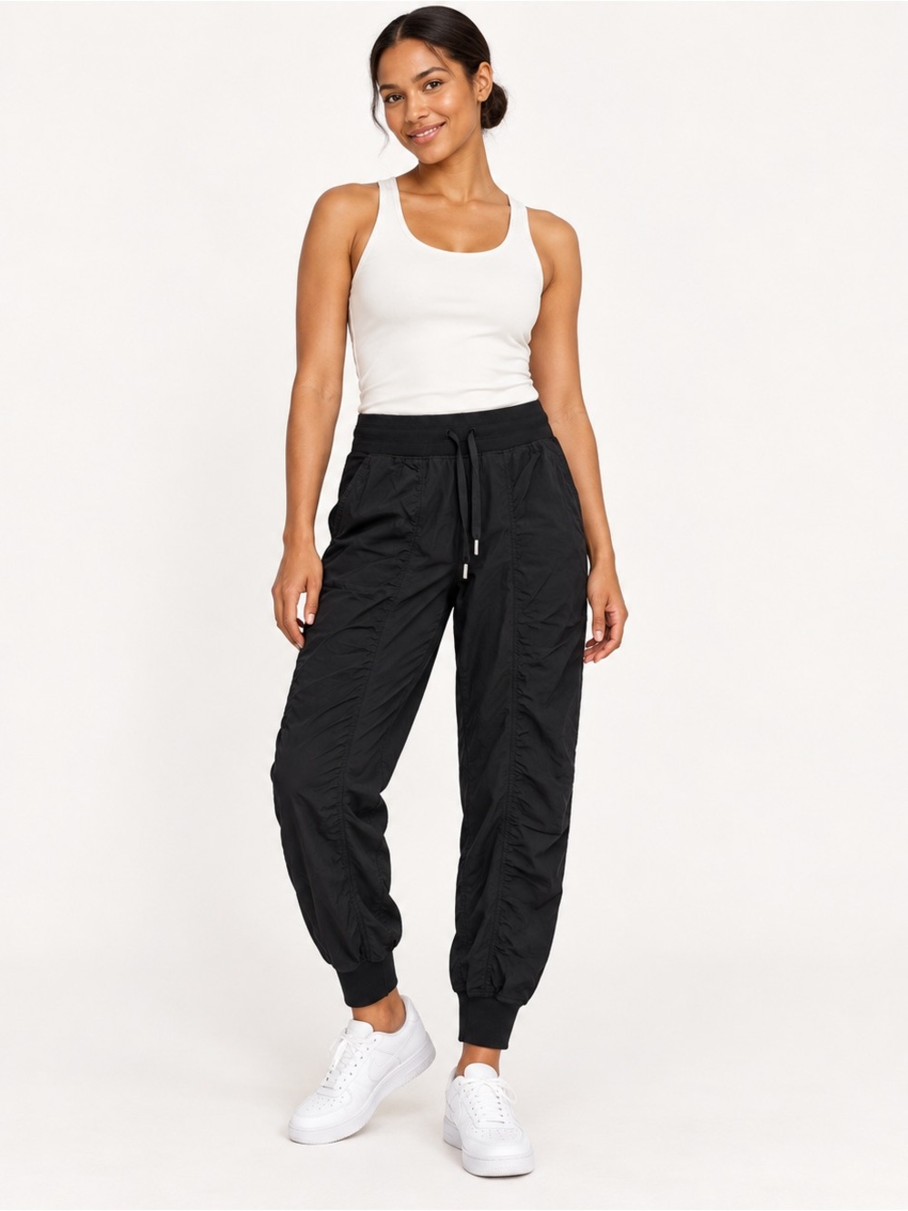 Lululemon Dance Studio Pants Black Size 6 Ruched Jogger